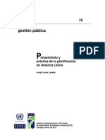 pensamiento y practica de la planificación en america latina