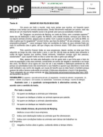 3º teste  7º  2014  Mudar a vida pelos cães