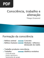 Consciência, trabalho e alienação