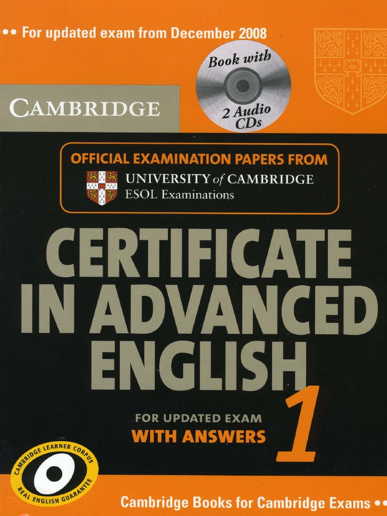 Cambridge英検ESOL・CAE公式問題集1-3 3冊セットCD付 CAE 1 Book | PDF