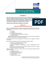 Constituição Da República Federativa Do Brasil de 1988: Título I Dos Princípios Fundamentais