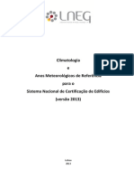 Dados Climáticos e Anos Meteorológicos de Referência para SCE 2013 (LNEG 2013)