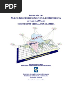 Adopcion Del Datum Sistema Para Colombia