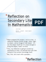 Literacy in Math Reflection