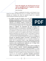 Petición de reforma del artículo 510 del Proyecto de Ley Orgánica por la que se modifica la Ley Orgánica 10