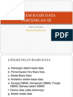 DataBase Pertemuan III