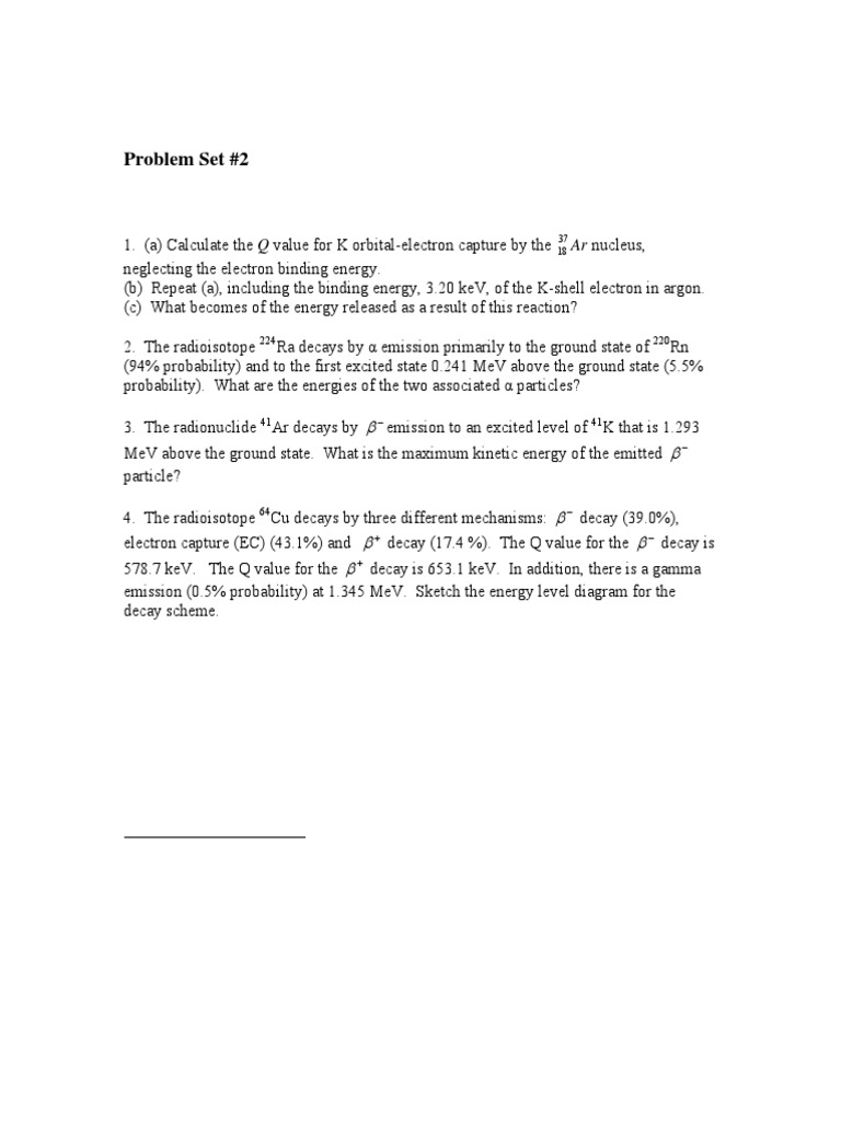 Contoh Soal Dan Penyelesain Ke2 Radioactive Decay