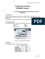 EURAMET-P1172 ELECT Technical Protocol