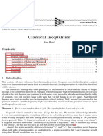 Classical Inequalities Concepts