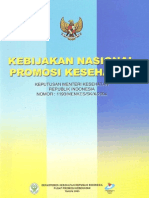 Kebijakan Nasional Promosi Kesehatan