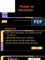 Fiction Vs Nonfiction: For English: Grade 6