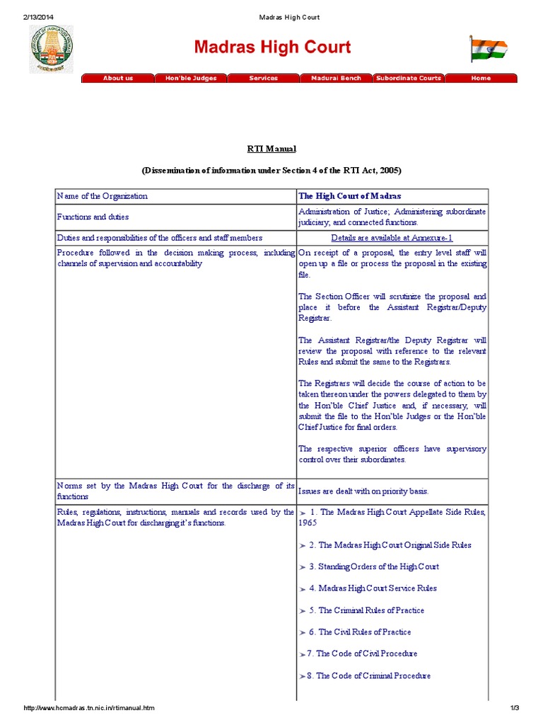 Functions, DecisionMaking Procedures, and Information Resources of the