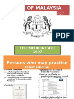 Law of Malaysia Telemedicine