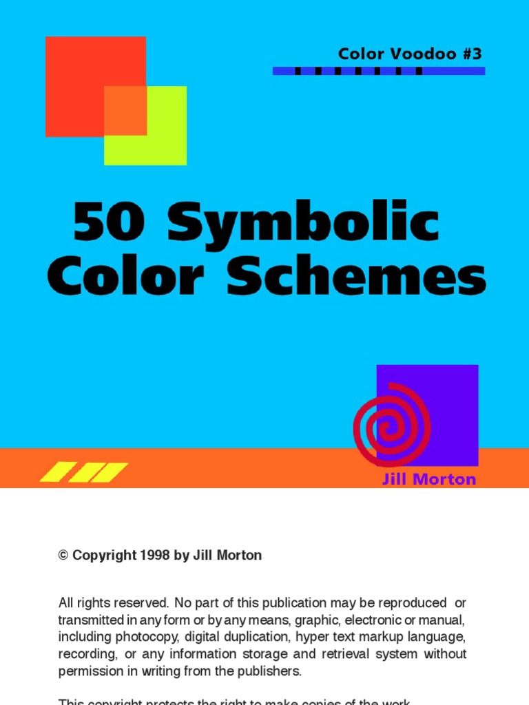 50 Symbolic Color Schemes | PDF | Yellow | Grey