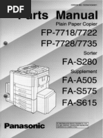 Panasonic FP-7728 Parts Manual