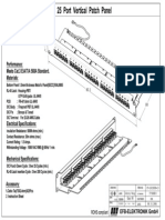 EFB - 37588SW.1 Cat.3 25 Port Vertical Patch Panel