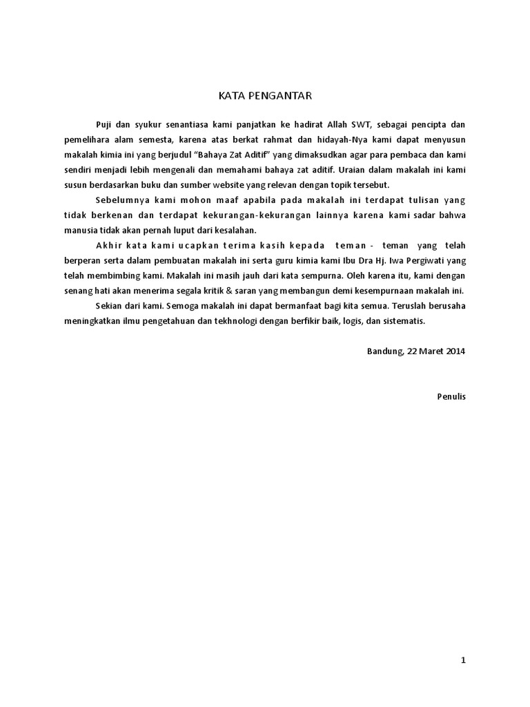 Makalah Zat Aditif