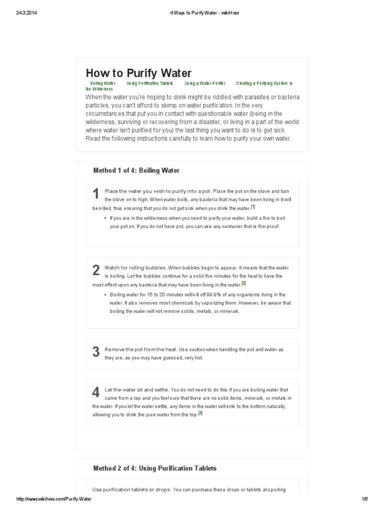 4 Ways to Purify Water WikiHow Water Purification Boiling
