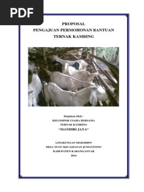 Proposal Pengajuan Ternak Kambing