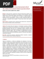 Evolução da Cooperação Técnica do Brasil (out-2013)