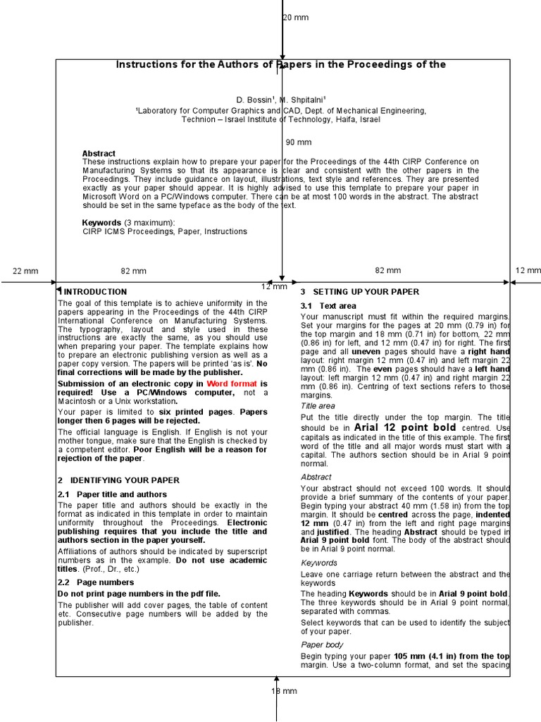 9 ICMS Instructions For Authors PDF Typefaces Publishing