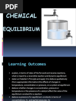 Chapter 7 Chemical Equilibrium