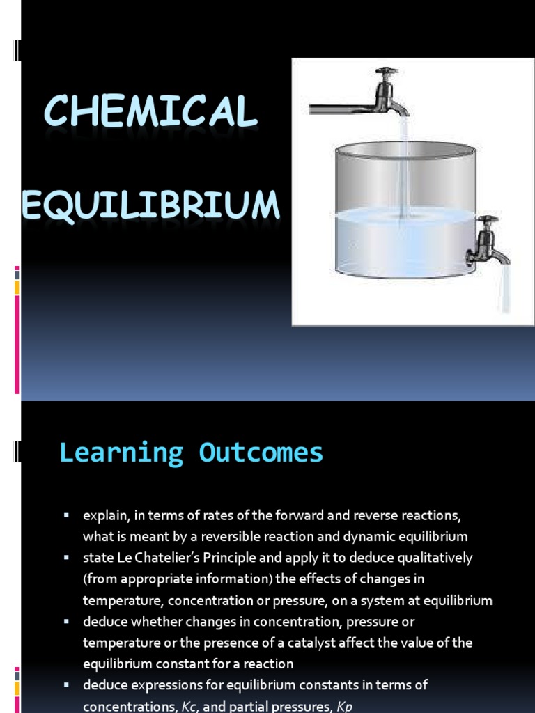 Equilibrium in Chemical Reactions | PDF | Chemical Equilibrium | Acid