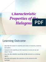 Halogens Power Point Notes