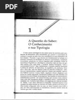 Salvatore D'Onofrio a Questao Do Saber O Conhecimento e Sua Tipologia