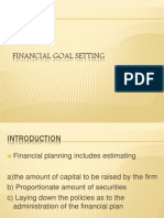 Financial Goal Setting