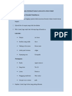 Formulir Dan Tata Cara Pendaftaran Anggota Psm Undip 2013