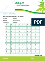 Sopa de Letras Del Metodo Cientifico