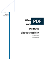 White Paper - "Where Ideas Come From: The Truth About Creativity"
