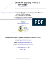 Normative Verbal and Non-Verbal Memory Test Scores For Australian Women Aged 56-67