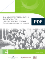 1. La Arquitectura de La Democracia Presidencialismo o Semi Presidencialismo - Garrido