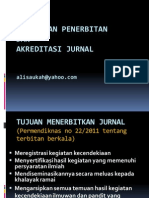 Topik 1 - As-Kebijakan Penerbitan & Akreditasi Jurnal 2011-1