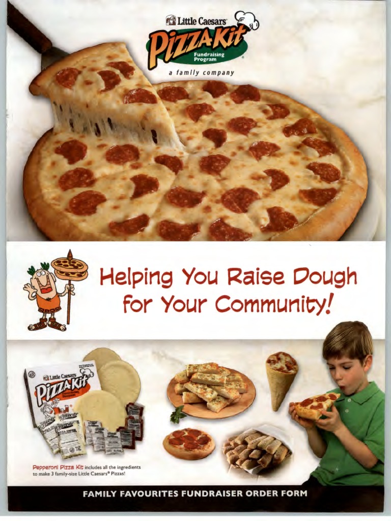 Little Caesars Pizza Kit and Order Form PDF Pizza Italian Cuisine