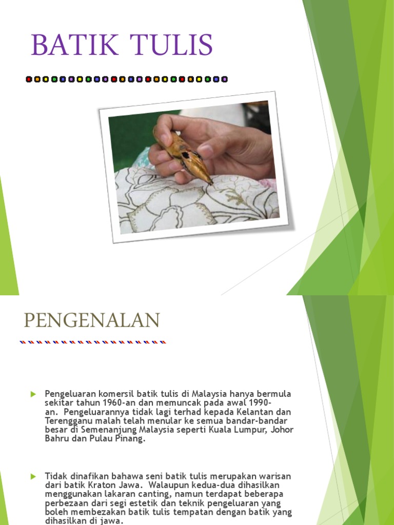 Pembentangan Batik Tulis PSV  PDF