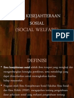 Ilmu Kesejahteraan Sosial