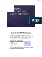 Business Forecasting_Naive Method