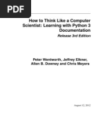 How To Think Like A Computer Scientist Using Python 3