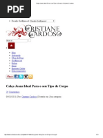 Calça Jeans Ideal Para o seu Tipo de Corpo _ Cristiane Cardoso