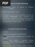 Slides de Administração Holística