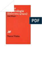 Bleger Jose - Temas de Psicologia - Entrevistas Y Grupos