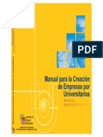 2002 Manual Para La Creacion de Empresas Por Universitarios