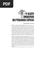 Sujeto Emancipado de Las Pedagogias Criticas
