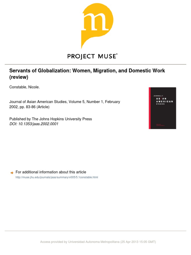 Women and Migration in Globalization | PDF | Social Science