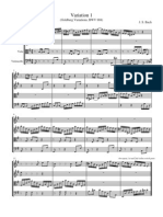 Goldberg Variation #1 For String Quartet