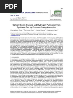 Carbon Dioxide Capture and Hydrogen Purification From Synthesis Gas by Pressure Swing Adsorption