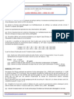 Epreuves de Sciences Physiques:: Baccalauréat (Sénégal 2001 - Série S1/ S3)